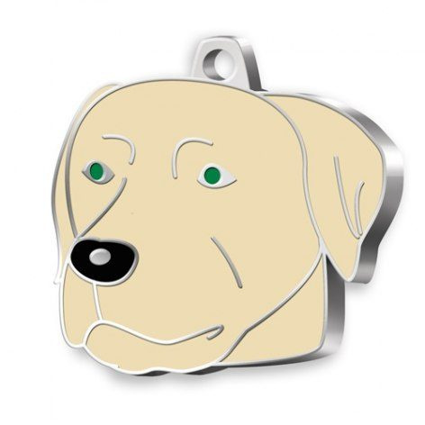 Hundnamnbricka Labrador champagnefärgad, produktbild (1)