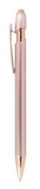 Roséguldfärgad aluminiumpenna med touchfunktion, produktbild (2)