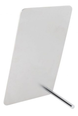 Prisplakett i metall, glänsande korg, 88 × 160 mm, produktbild (2)