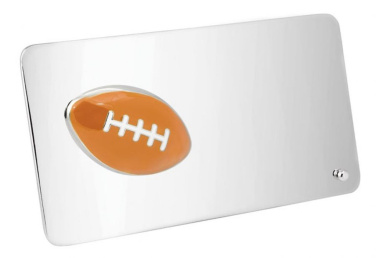 Prisplakett i metall, glänsande rugby, 88 × 160 mm, produktbild (3)