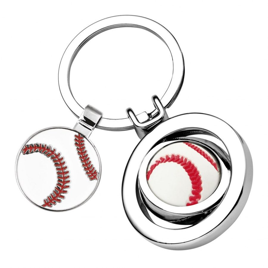 Nyckelring baseboll med mynt, produktbild (1)