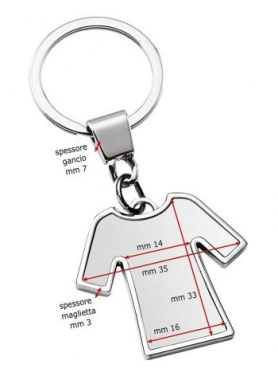 Nyckelrings-t-shirt med glänsande platta, produktbild (3)