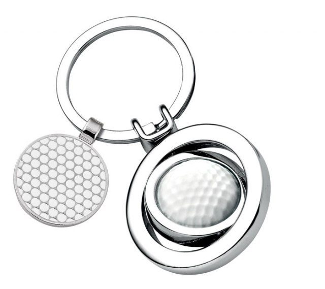 Nyckelring - golf - med pollett, produktbild (1)