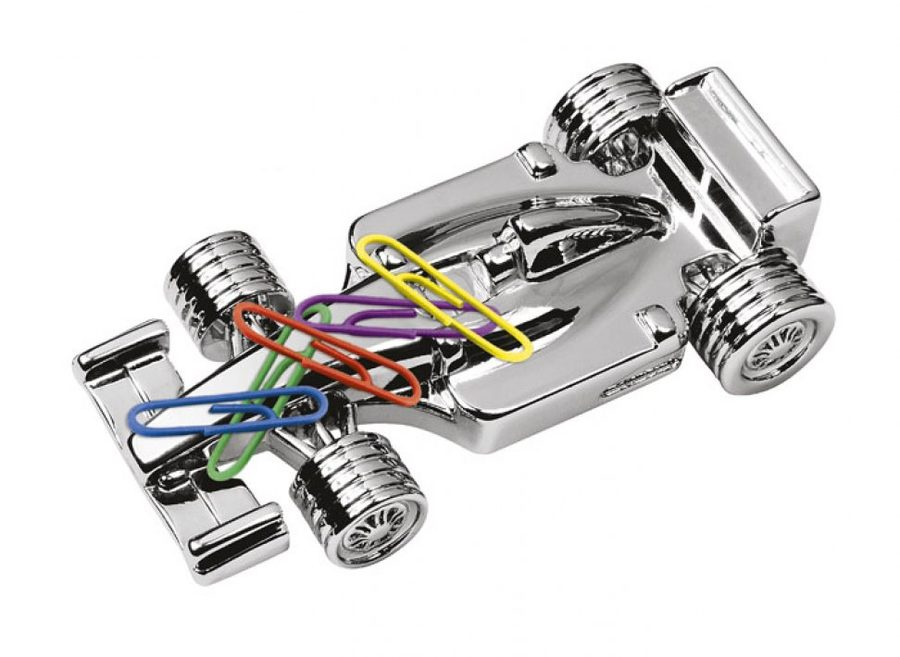 Skrivbordspappersvikt magnetisk "f1 bil", produktbild (1)