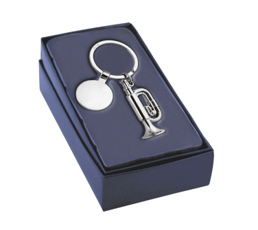 Nyckelrings-trumpet med pollett, produktbild (2)