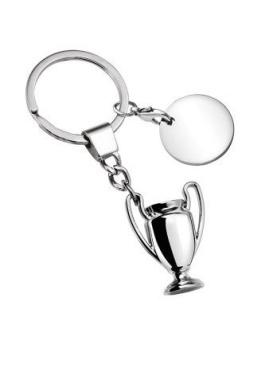 Metallnyckelring mini-trofé med mynt, produktbild (2)
