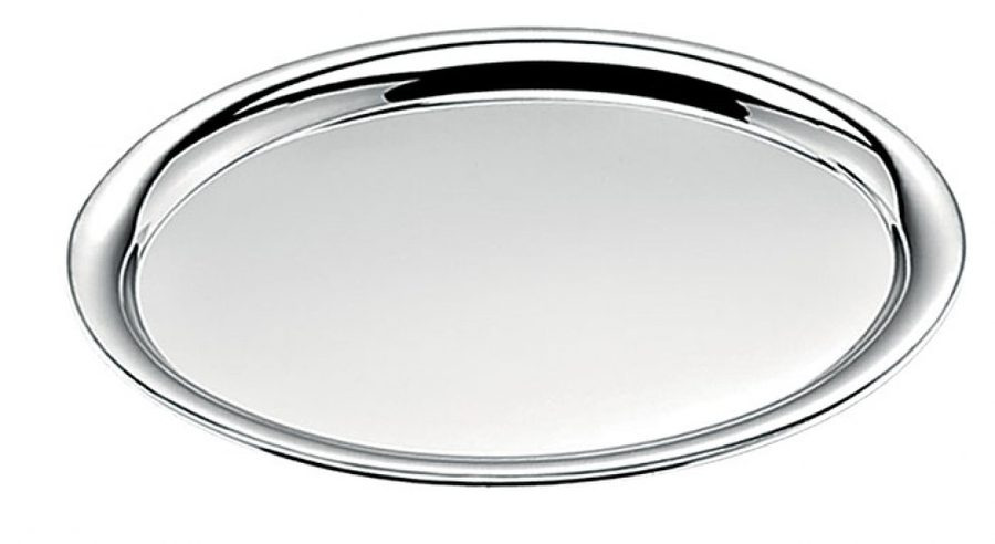 Bricka oval förkromad - 230 × 320 mm, produktbild