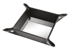 PU betjäntbricka 15 × 15 cm med tallrik