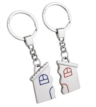 Nyckelring dubbel - litet hus, produktbild (2)