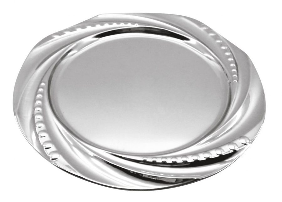 Tallrik stål d=22 cm, utan låda, produktbild (1)