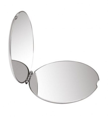 Rund stålspegel i diameter 64 mm, produktbild (2)