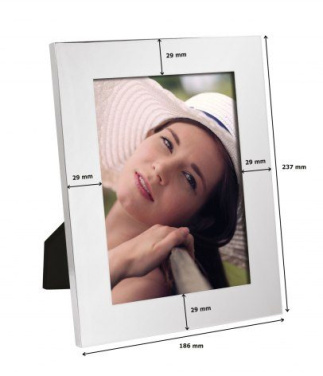 Fotoram i metall, blank, 13 × 18 cm, produktbild (2)