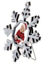Mini fotoram snöflinga - 85 × 95 mm