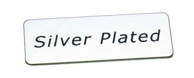 Tallriksmärke "silverpläterad", produktbild