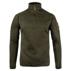 Melange Quarter Zip Fleece Grön Fleckig