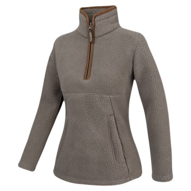 Dam Sherpa Fleece Tröja Shiitake Half Zip - Jack Pyke (2)