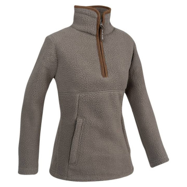 Dam Sherpa Fleece Tröja Shiitake Half Zip - Jack Pyke (3)