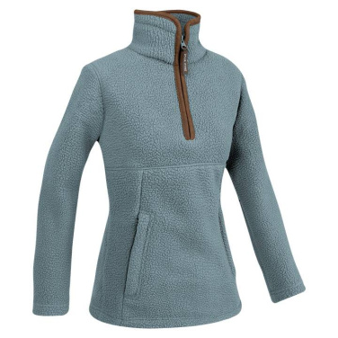 Dam Sherpa Fleece Tröja Med Halv Dragkedja Isblå – Jack Pyke (3)