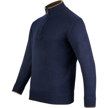 Ashcombe 100% Lammull Dragkedja Marinblå – Jack Pyke (4)