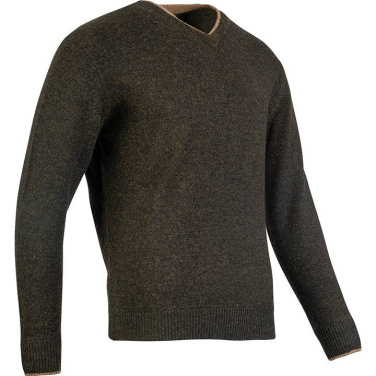 Ashcombe 100% Lammull V-ringad Mörk Olivgrön – Jack Pyke (3)