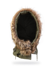 Amerikansk parka med päls och huva för M51 olivgrön