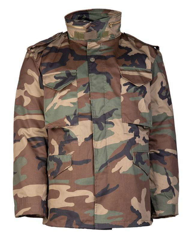 Amerikansk fältjacka M65 T/C med foder Woodland – Mil-Tec (1)