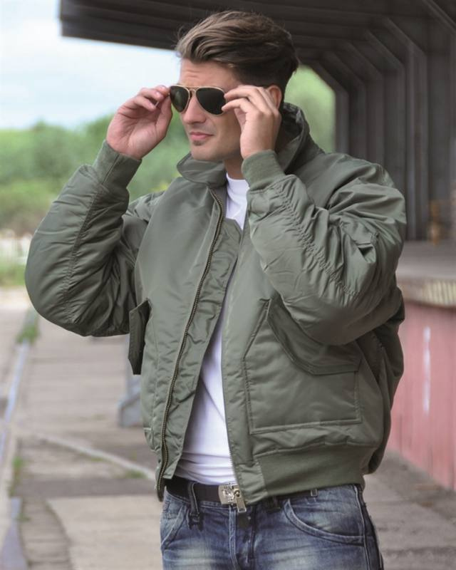 Amerikansk flygjacka Cwu Basic olivgrön – Mil-Tec