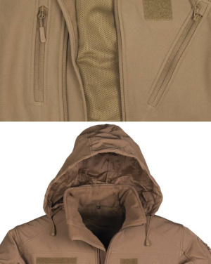 Softshelljacka Scu 14, Dark Coyote – Mil-Tec (2)