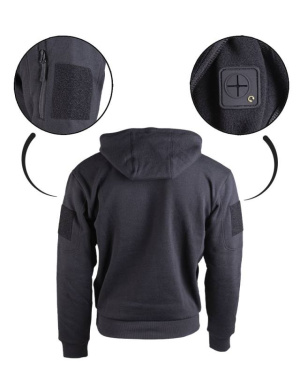 Taktisk Hoodie Svart – Mil-Tec (2)