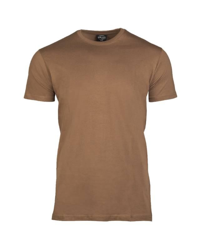 T-shirt i amerikansk bomullsstil, brun – Mil-Tec