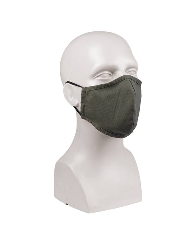 Bred ansiktsmask med ripstop-teknik, olivgrön – Mil-Tec (1)