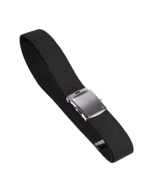 Amerikanskt byxbälte med silverspänne 38MM svart – Mil-Tec (2)