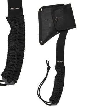 Svart Paracord-yxa med huvudficka – Mil-Tec (2)