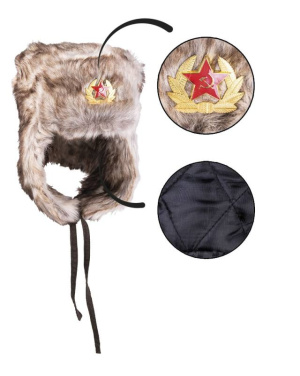 Vintermössa 'shapka' brun – Mil-Tec (2)