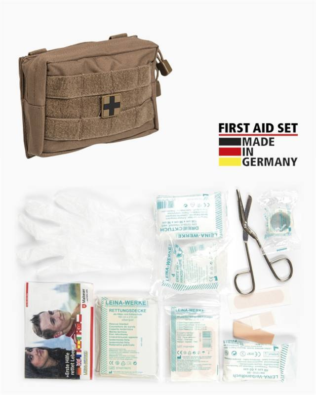 Första hjälpen-set 'leina' Pro. 25-delars. Liten, Dark Coyote – Mil-Tec (1)