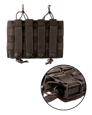 Open Top Flex Dubbel Svart Tidskriftsficka – Mil-Tec (2)