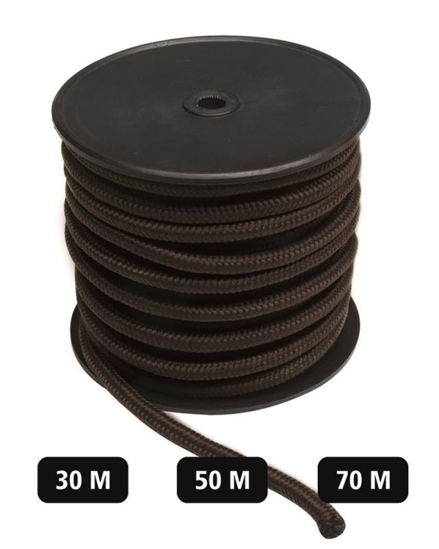 Kommandorep svart 5mm (70m rulle) – Mil-Tec