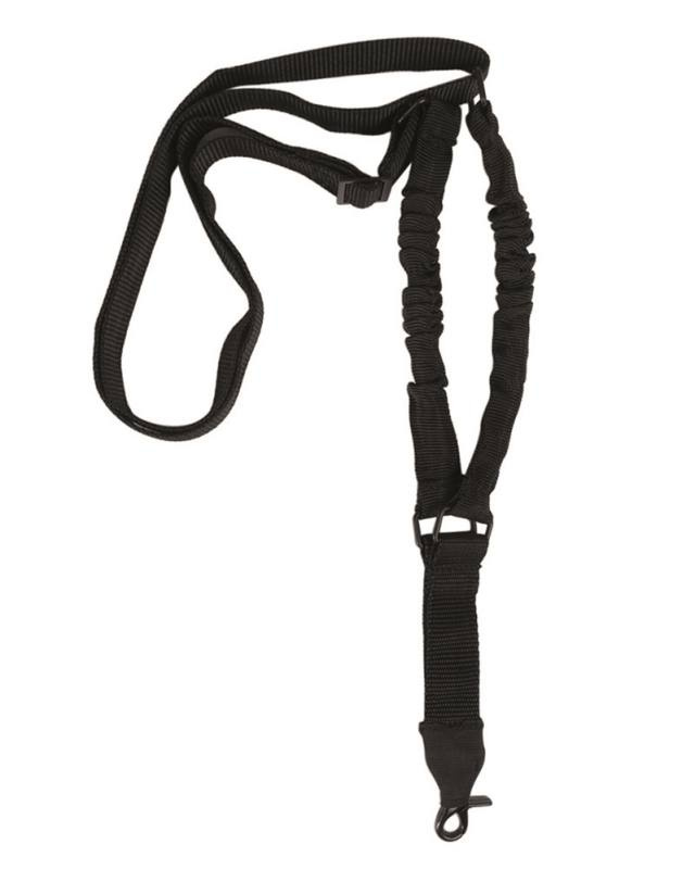 Taktisk bärrem med elastisk 1-punktsrem, svart – Mil-Tec