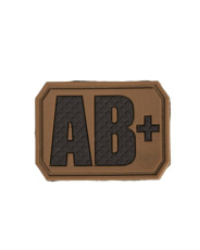 Patch 3D Blod Ab Positiv, Dark Coyote