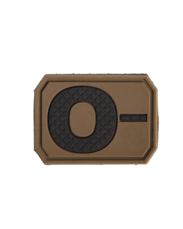 Patch 3D Blood 0 Negativ, Dark Coyote – Mil-Tec