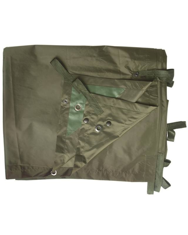 Multifunktionell presenning 'basha' Nylon Olivgrön – Mil-Tec