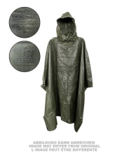 Ny amerikansk poncho i nylon OG 1959 olivgrön original begagnad