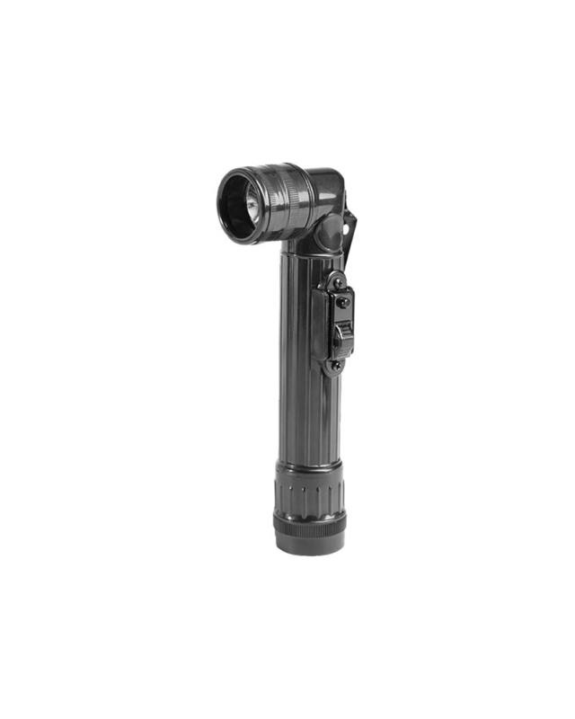 Amerikansk LED-vinklad ficklampa liten svart – Mil-Tec
