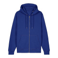 Stanley/Stella Cultivator 2.0 unisex huvtröja med dragkedja, 350 g/m², blå (Worker Blue)