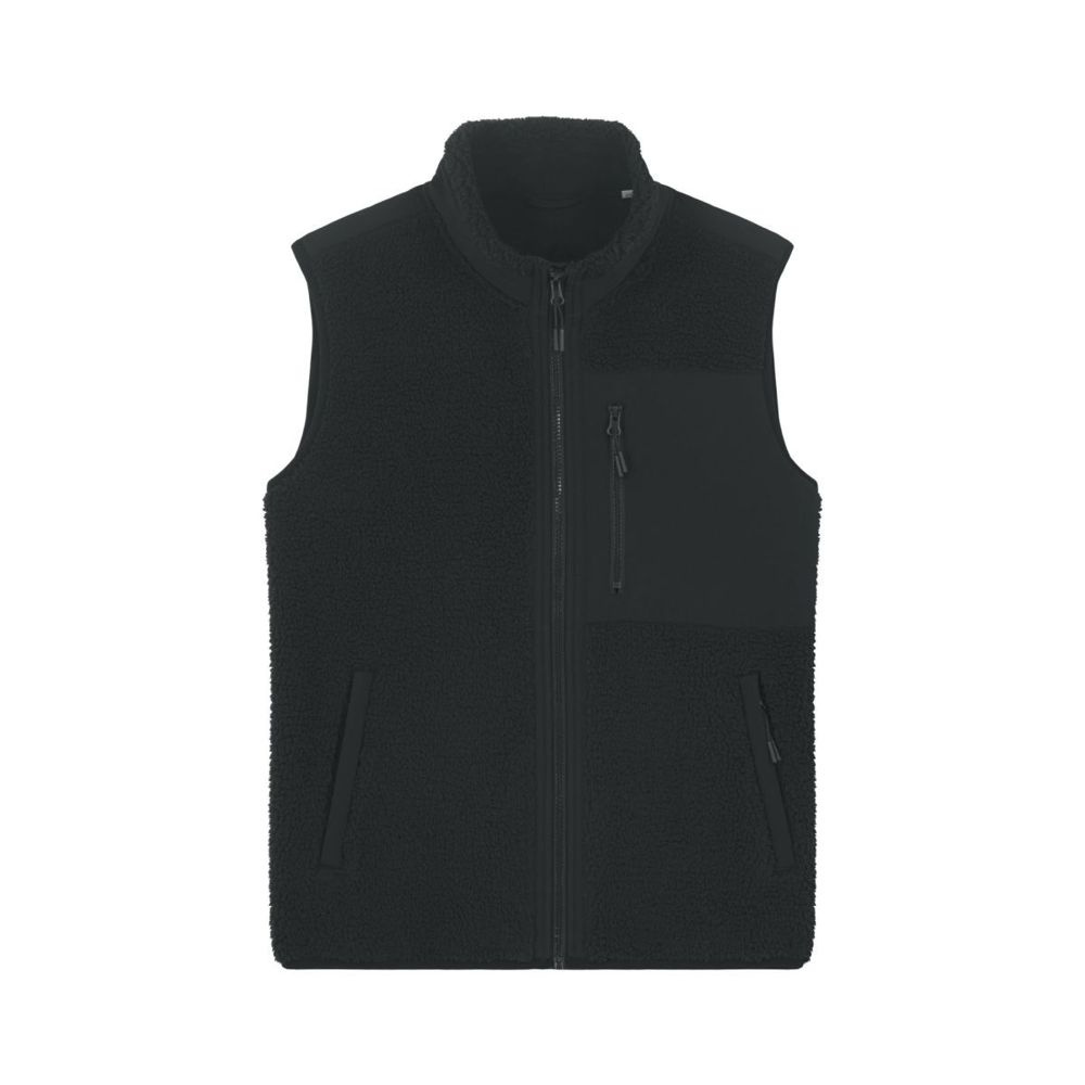 Stanley/Stella Liner unisex fleeceväst, 450 g/m² – svart, XXS (1)