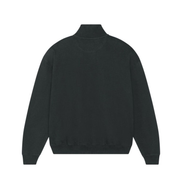 Stanley/Stella Miller Dry unisex sweatshirt med dragkedja i halsen, 400 g/m² – svart, XXS (2)
