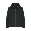 Stanley/Stella Mixer unisex huvtröja med dragkedja, 280 g/m², svart