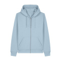 Stanley/Stella Mixer unisex huvtröja med dragkedja, 280 g/m², ljusblå