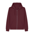 Stanley/Stella Mixer unisex huvtröja med dragkedja, 280 g/m², vinröd