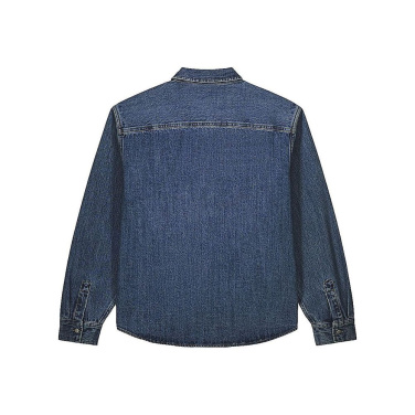 Stanley/Stella Palmer unisex skjortjacka – mellanblå denim, XS (2)